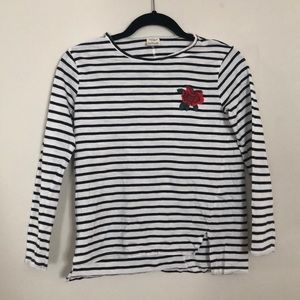 Girls Zara Striped Long Sleeve Shirt